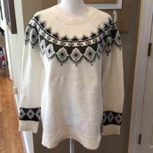 Blair Cream Fair Isle Sweater, Small - Picture 2 of 7